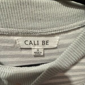 Cali Be Gray Striped Top